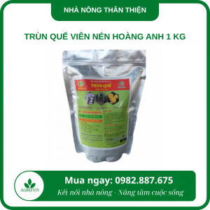 Trùn quế viên nén Hoàng Anh 1kg