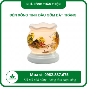 đèn xông tinh dầu gốm bát tràng